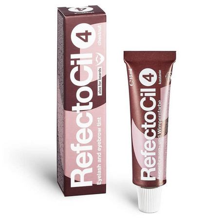 RefectoCil Eyelash And Eyebrow Tint Henna do Brwi i Rzęs 4 Chestnut 15 ml
