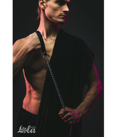 Lola Games Obroża ze smyczą łańcuszkiem stalowym bondage BDSM
