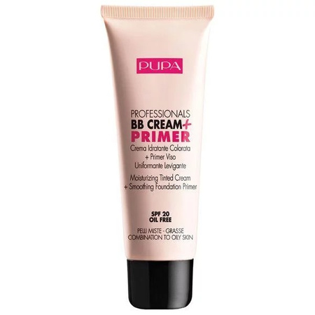 Pupa Milano Professionals BB Cream & Primer SPF20 baza pod makijaż do cery mieszanej i tłustej 001 Nude 50ml