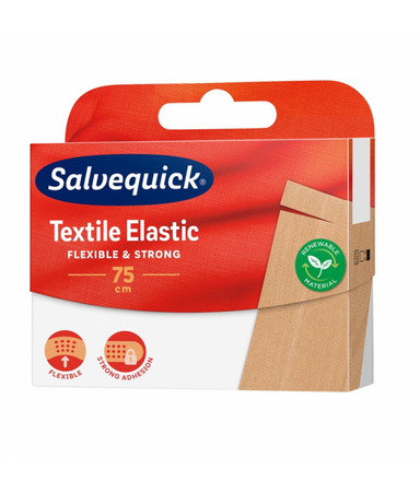 Salvequick Textile Elastic plaster tekstylny do cięcia 75cm