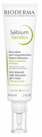 Bioderma Sebium Kerato+ Anti-Blemish High Tolerance Gel-Cream Krem Przeciwtrądzikowy 30 ml