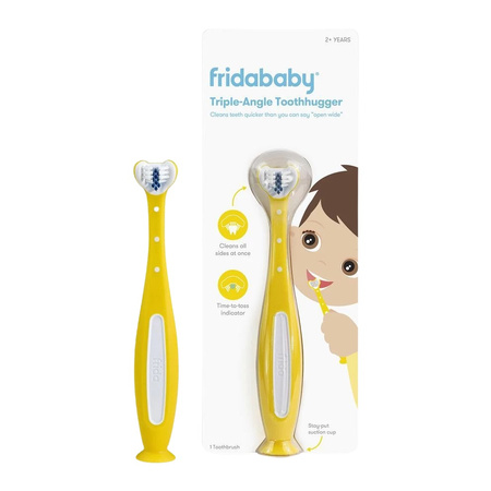 Frida Baby Tooth Hugger 3D szczoteczka do zębów z głowicą w kształcie litery V