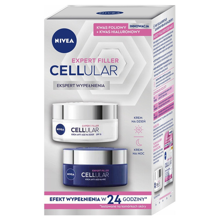 Nivea Hyaluron Cellular Filler Krem na Dzień 50 ml + Krem na Noc 50 ml