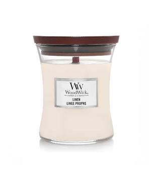 WoodWick Linen Świeca Zapachowa 85 g
