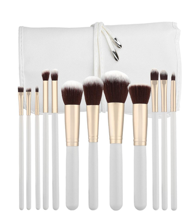 Mimo Tools For Beauty Zestaw Pędzli do Makijażu Biały 12 szt.