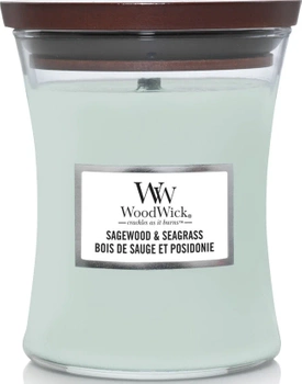 WoodWick Sagewood & Seagrass Świeca Zapachowa 275 g