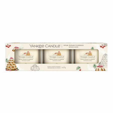 Yankee Candle Spun Sugar Flurries Zestaw Mini Świec Zapachowych 3 x 37 g