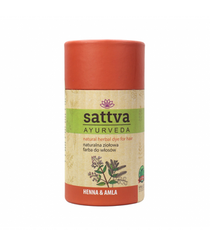 Sattva Natural Herbal Dye for Hair naturalna ziołowa farba do włosów Henna & Amla 150g