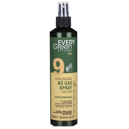 Every Green 9 Eco Hairspray No Gas Strong Hold ekologiczny lakier do włosów mocno utrwalający fryzurę 300ml