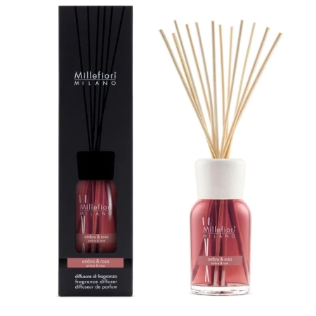 Millefiori Milano Ambra & Rosa Dyfuzor z Pałeczkami 500 ml