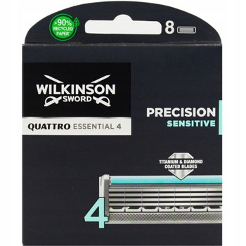 Wilkinson Sword Quattro Precision Sensitive Wkład do Maszynki 8 szt