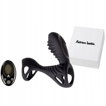 Adrien Lastic Nakładka na Penisa z Masażerem Łechtaczki + Pilot