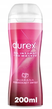 Durex Play 2w1 Massage żel do masażu i nawilżający żel intymny z pobudzającą guaraną 200ml