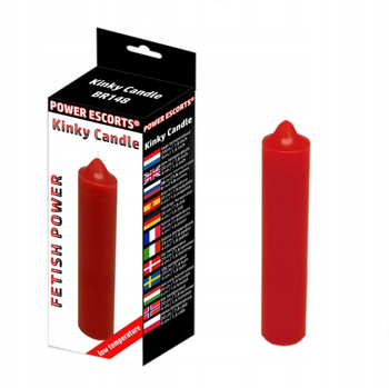 Kinky candle red low temperature candle 20 cm