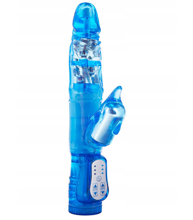 ToyJoy Twinturbo Dolphin Rabbits Wibrator Rabbits Niebieski