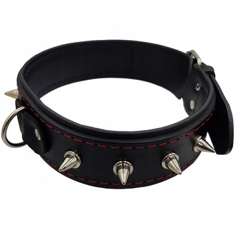 LoveStim Obroża Męska z Ćwiekami Skóra Naturalna