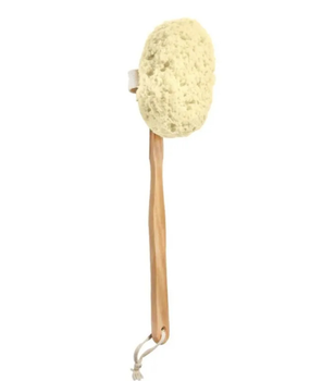 DONEGAL_Gąbka do kąpieli na drewnianej rączce 45cm 6036