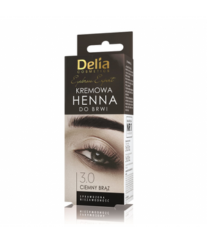 Delia Eyebrow Expert kremowa henna do brwi 3.0 Ciemny Brąz 15ml