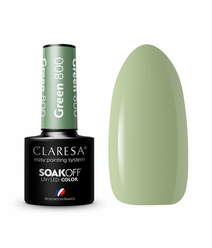 Claresa Soak Off UV/LED Green lakier hybrydowy 800 5g
