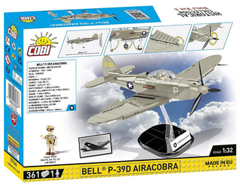 Cobi 5746-HC Bell P-39D Airacobra P-39D Samolot Myśliwiec Klocki