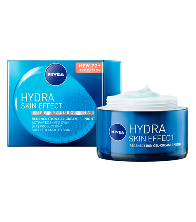 Nivea Hydra Skin Effect Refreshing Żel - Krem na Noc 50 ml