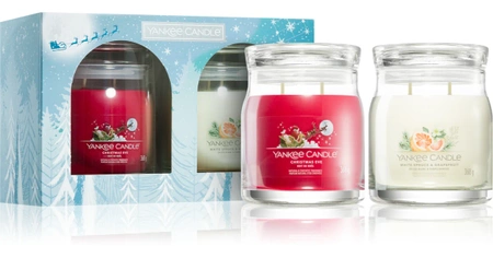 Yankee Candle Bright Lights Zestaw Świec Christmas Eve oraz White Spruce a Grapefruit 2 x 368 g
