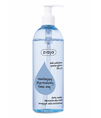 Ziaja De-makijaż nawilżający płyn micelarny do twarzy i oczu 390ml