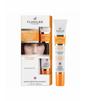 Floslek White & Beauty krem punktowy wybielający przebarwienia i piegi 20ml