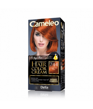 Cameleo Omega Permanent Hair Color Cream trwale koloryzująca farba do włosów 7.44 Copper Red