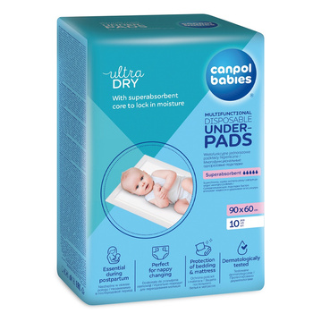 Canpol Babies Ultra Dry Multifunctional Disposable Podkłady Jednorazowe 10 szt