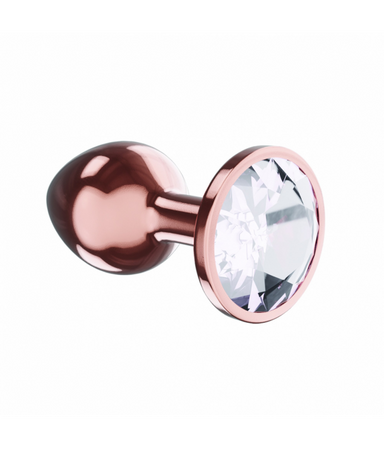 Lola Games Plug-Butt Plug Diamond Moonstone Shine L Rose Gold