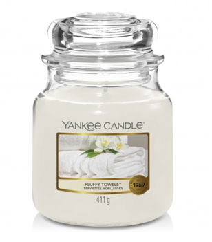 Yankee Candle Fluffy Towels Świeca Zapachowa 411 g