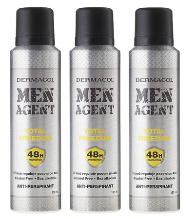 Dermacol Men Agent Total Freedom Dezodorant Spray 150 ml