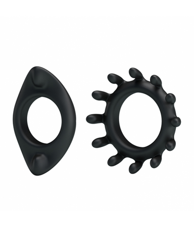 BAILE Zestaw 2x pierścień erekcyjny na penisa jądra sex
