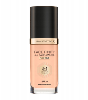 Max Factor Facefinity All Day Flawless 3w1 SPF20 Podkład 45 Warm Almond 30 ml