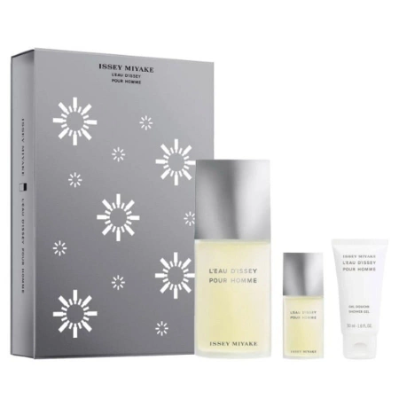 Issey Miyake L'Eau D'Issey Pour Homme Woda Toaletowa 125 ml + EDT 15 ml + Żel 50 ml