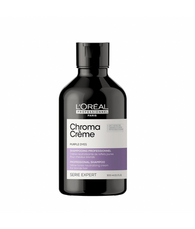 Serie Expert Chroma Creme Purple Shampoo kremowy szampon do neutralizacji żółtych tonów na włosach blond 300ml