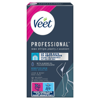 VEET_Easy-Gelwax plastry z woskiem do depilacji ciała 12szt