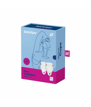 Satisfyer Feel Confident Menstrual Cup zestaw kubeczków menstruacyjnych 15ml + 20ml Transparent