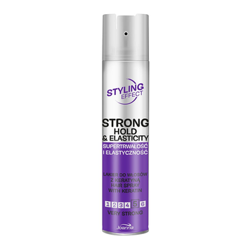 Joanna Styling Effect lakier do włosów z keratyną bardzo mocny 250ml