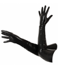 Late X Rękawiczki lateksowe długie czarne unisex BDSM sex