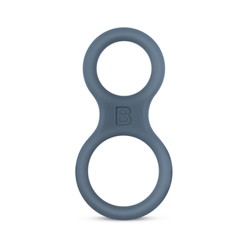 Boners Boners Silicone Cock Ring And Ball Stretcher - Grey