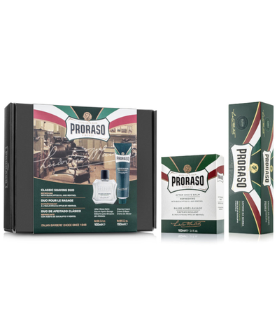 Proraso Green Classic Shaving Duo Balsam po Goleniu 100 ml + Krem 150 ml Zestaw