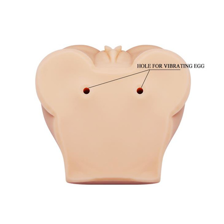 Crazy Bull Masturbator Wagina i Analny Wibracje Sztuczna Skóra