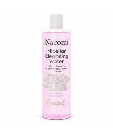 Nacomi Micellar Cleansing Water płyn micelarny do demakijażu twarzy i oczu zwężający pory 400ml