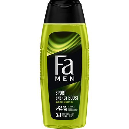Fa Men Sport Energy Boost Żel pod Prysznic 3w1 400 ml
