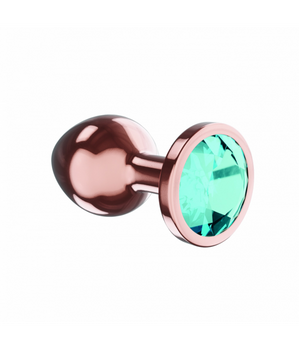Lola Games Plug-Butt Plug Diamond Topaz Shine L Rose Gold