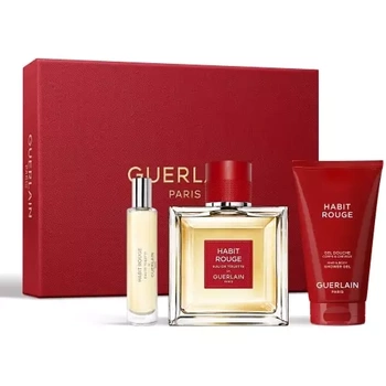 Guerlain Habit Rouge Zestaw Woda Toaletowa 100 ml + Edt 10 ml + Żel 75 ml