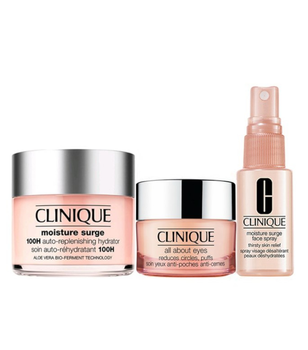 Clinique Moisture Surge Krem do Twarzy 125 ml + Krem pod Oczy 15 ml + Spray do Twarzy 30 ml Zestaw