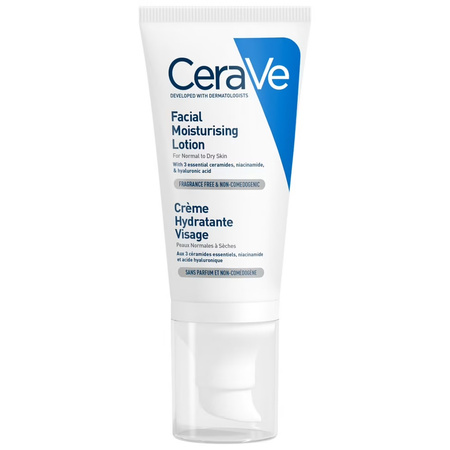 Krem do twarzy na dzień CeraVe Moisturizing Facial Lotion 52 ml